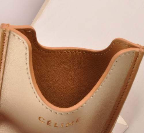 Celine Iphone Case - Celine 309 Silver White Original Leather - Click Image to Close